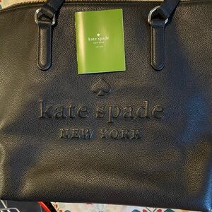 Kate Spade Black Textured Tote